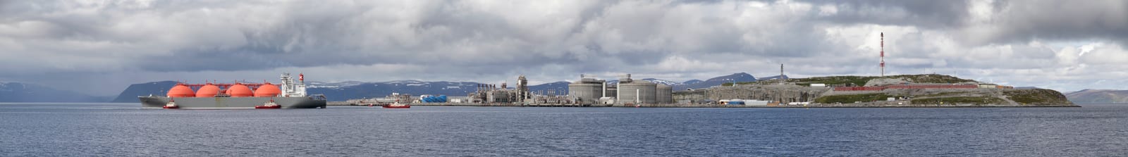 Snøhvit natural gas field in Hammerfest, 2012 June